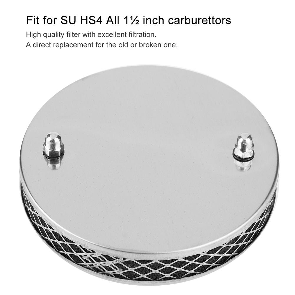 Pancake Type Air Filter Aluminum Alloy Fit for SU HS4 1½ Inch Carburettor