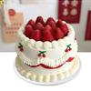 Simulation Fruit Cake 6/8 Inch Fake Cake Model Food Dessert Props Sweet Table Window Girl Boy Birthday Ornament Party Home Decor