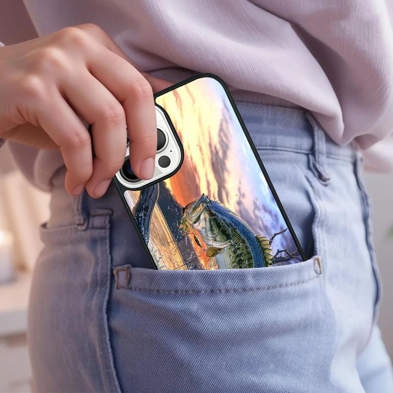 

hunting Fishing Sunset Phone Case For iPhone 17 Air 15 16e 14 13 Pro Max Coque 12 11 Pro Max PLUS cover iPhone 13