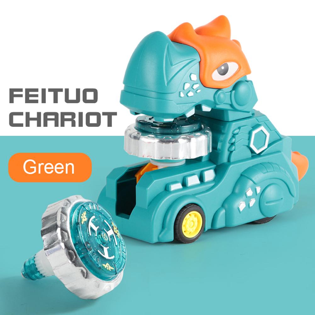 

ELECOOL Динозавр Гироскоп Колесница Игрушка Вращающаяся Пусковая Установка Для Мальчиков И Девочек Детский Подарок зелёный