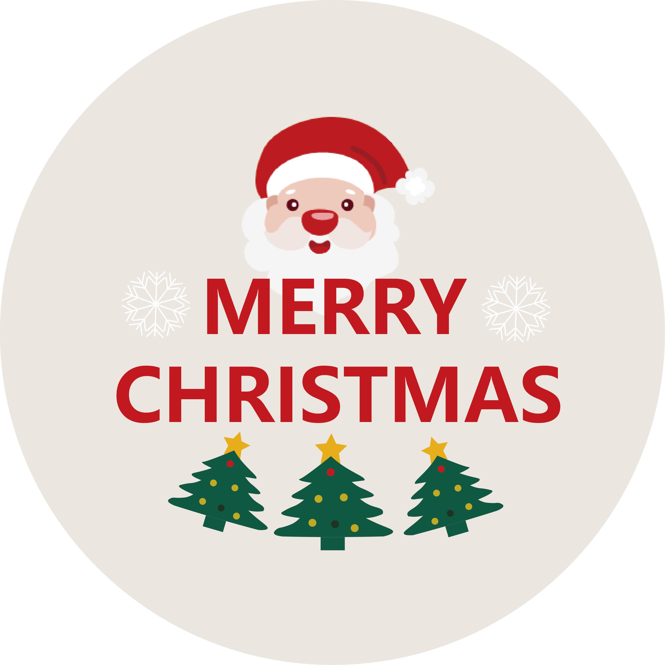 

Рождественский ковер из искусственного кашемира, круглый, коврик для входной двери, бытовой ковер, нескользящий, грязеотталкивающий и моющийся 80X80CM (2.6X2.6FT