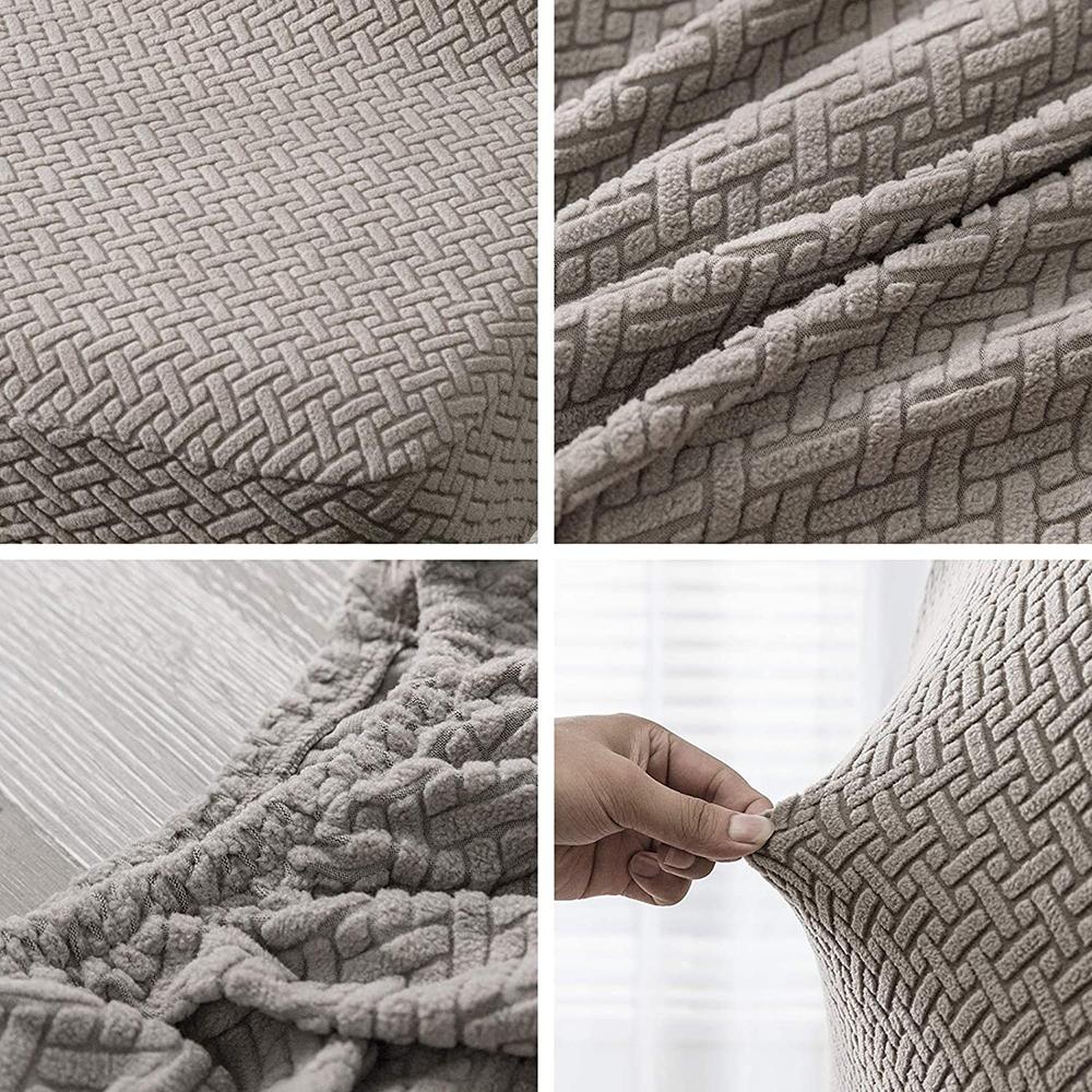 Jacquard Solid Color Seat Cover Spandex Cooking Space Slipcover Removable Anti -Seat Covers Used For Banquet Wedding Event Dinner Restaurant 1pc