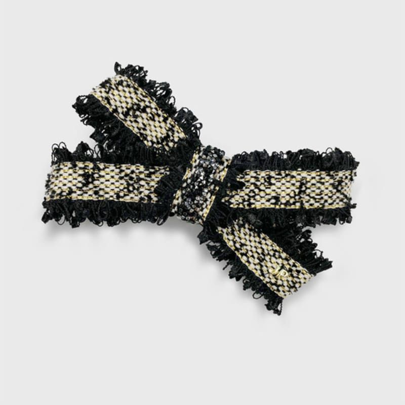 Jean Paul Clarisse Austrian Crystal Ribbon Tweed Hairpin JP-22-160AB