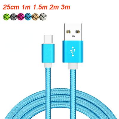 Ultra Long Nylon Braided Phone Charge Cable - Fast Charging for iPhone, Type-C, and Micro USB