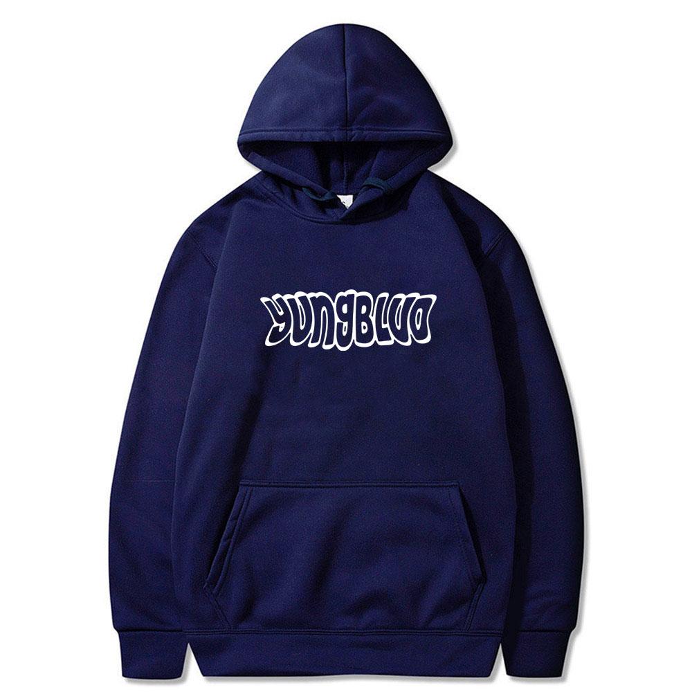 Rock musician Yungblood Men's hoodie with a deformed logo large-sized hip-hop rock streetwear men's hoodie
