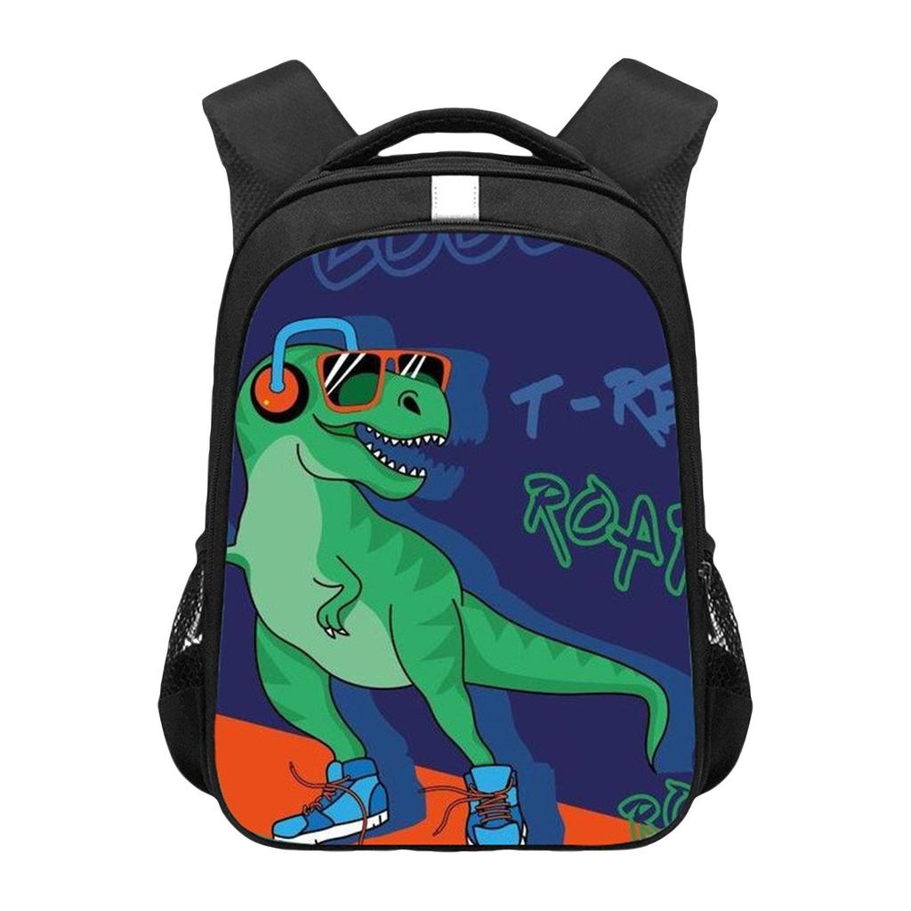 Anime Peripheral Printed Backpack, Personalized Backpack Storage Bag,1pc,Tyrannosaurus Children's Kindergarten Backpack,10*14in