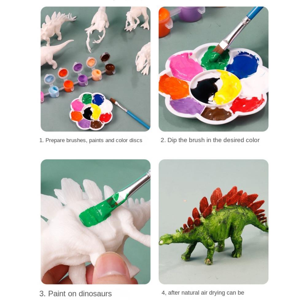 DIY Painting DIY Painting Animal Dinosaur Doll Hand-made Graffiti Dinosaur  Art Supplies