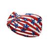 Retro Star Stripe Twisted Sweat Absorbing Yoga Running Headband for Sports and Party Decoration Unisex Stretchy Hair Band
