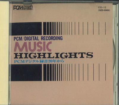 CD VARIOUS - Pcm Digital Recording Music Highlig CD12 COLUMBIA 1992 Japan Sound Effects & Nature Used
