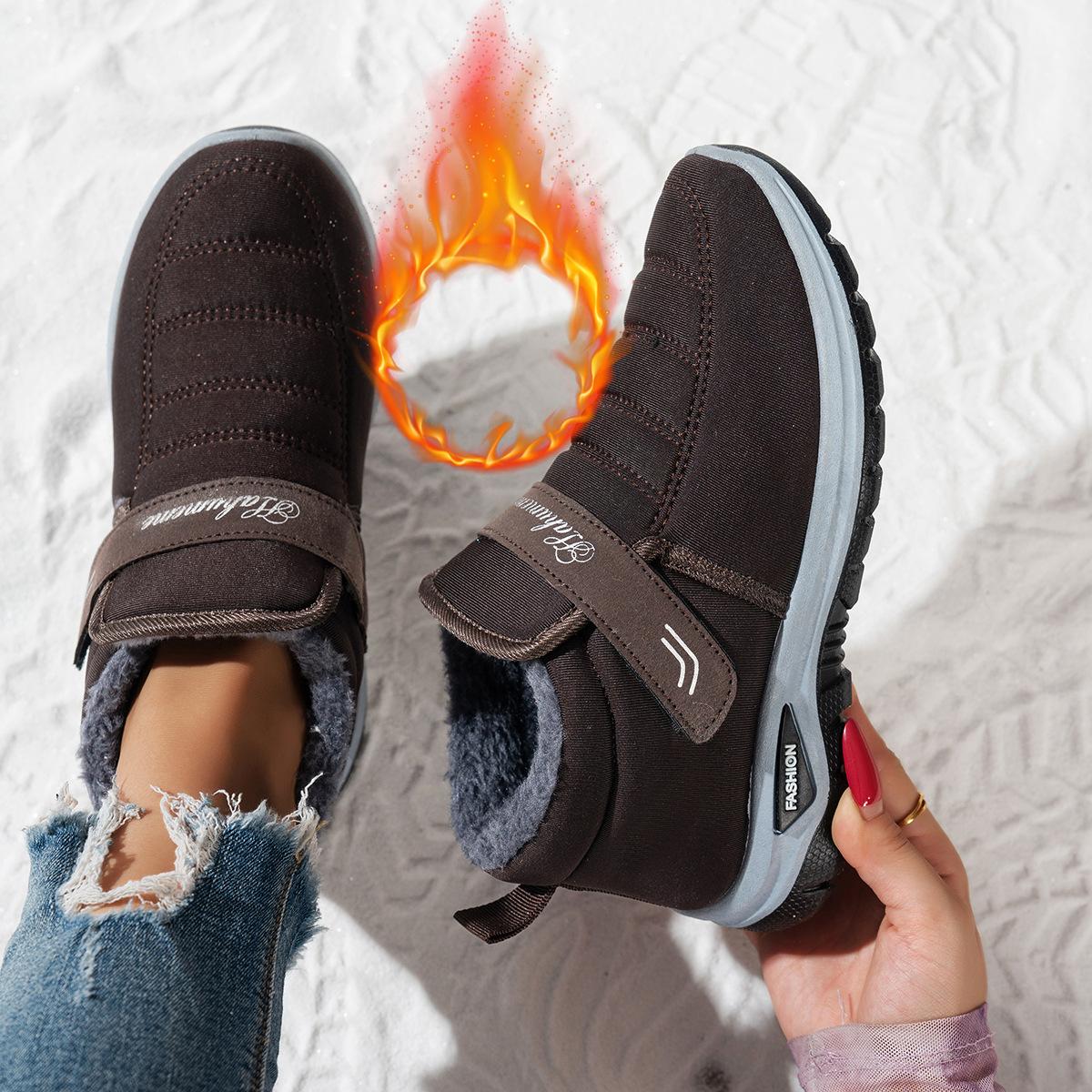 

Жіночі зимові товсті теплі зимові черевики Нековзкі та зносостійкі черевики Модне та універсальне взуття для активного відпочинку 41 коричневий