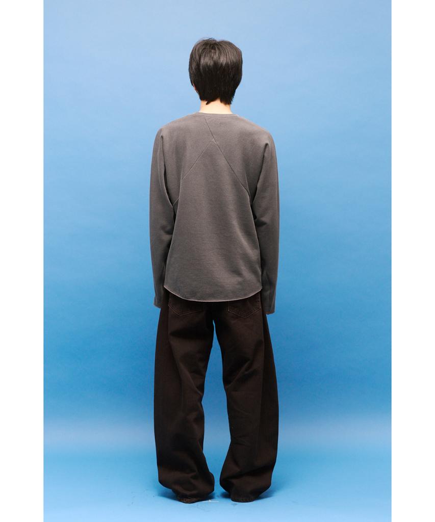 Haechinglum Dolman Sleeve Tee Dyed Charcoal