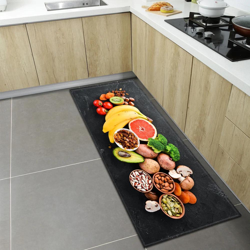 Bedroom Children Living Room Decoration Corridor Bathroom Non-slip Rug Fruit Pattern Kitchen  Home Door Mat