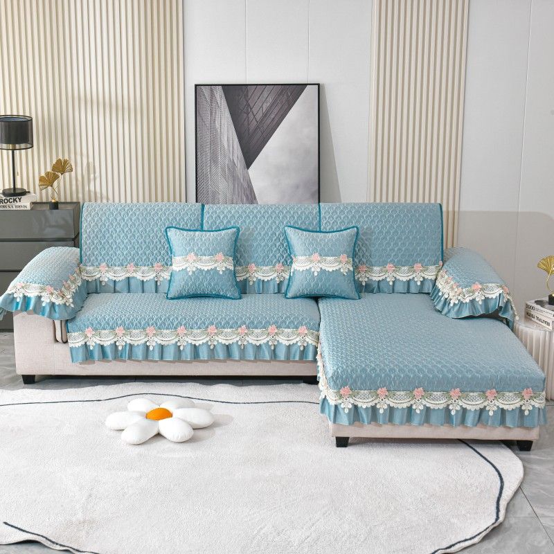 Plush Sofa Covers Four Seasons Sofa Towel Fabric Seat Cushion Backrest Towel Simple Modern Couch Cover Non-slip Sofa Bed Cover