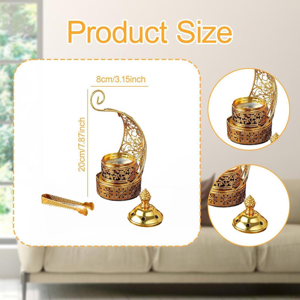 Burner Arabian Detachable, Censer, for Parties Tabletop Office Hotel