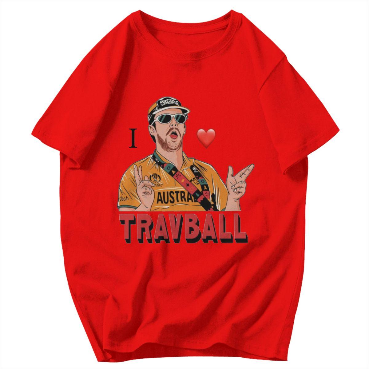 Мужская футболка Travball Трэвис Хед Трендовые Подарки Y2K Графический Качество Унисекс Топы Футболки S