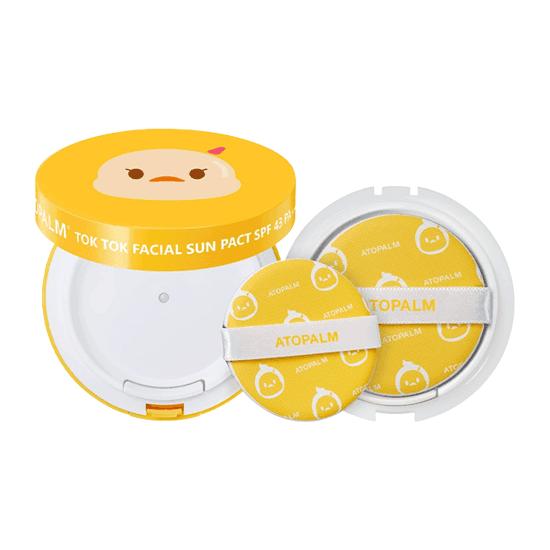 

[ATOPALM] Tok Tok Facial Sun Pact with Refill SPF 43+ PA+++ 15g*2EA