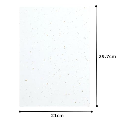 Washi Kawasumi OA Washi A4 size 21 x 29.7cm Echizen Washi Gold and Silver Sunako Daireishi White Printer compatible Washi 100 sheets