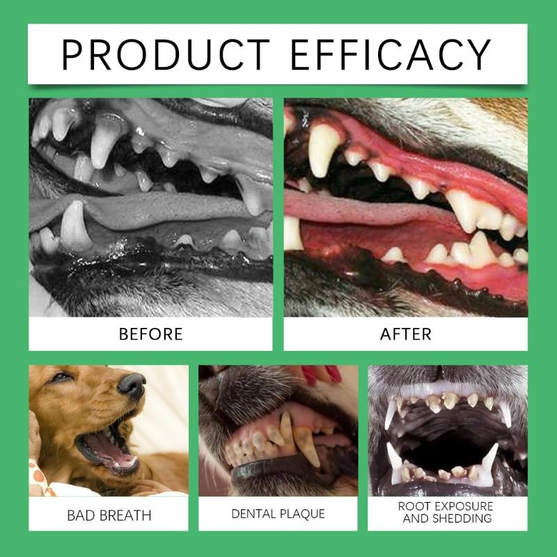 Pet Teeth Cleaning Sprays Easy To Use for Dogs Teeth Care Cleaning Mouth Preventing Bad Breath Tartar Gums Problems