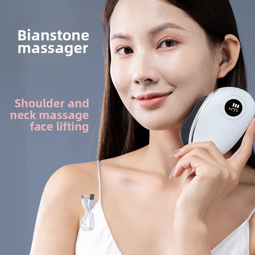 Rechargeable Bianshi Scraping Board, Electric Scraping Machine, Smart Face Face Lifting Shaving Beauty, Instrument Cleansing