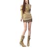Boots for Women 2026 New Pointed Short Boots High Heels Look Skinny Mid Barrel Stacked Boots