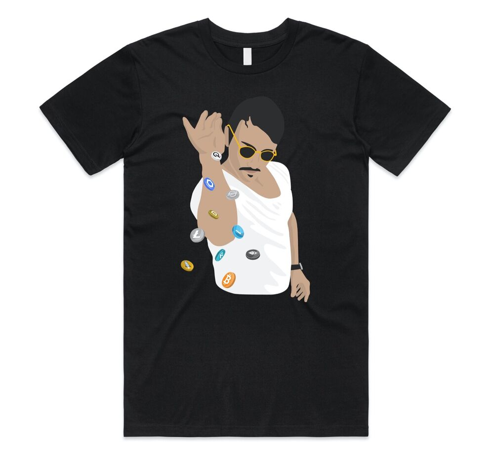 

Crypto Salt Bae T-shirt Tee Funny Cryptocurrency Meme Gift M