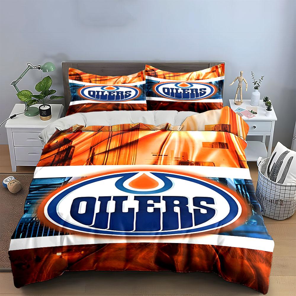 "Blue and Orange Oil Drop Logo Design" Print Bedding Set Duvet Cover Pillowcases (1* Duvet Cover 2* Pillowcases Do Not Include Comforter)