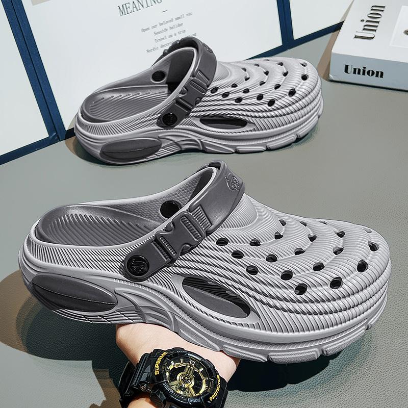 Stylish Mens Sandal Shoes Soft Soled Slide Shoes Mens Garden Platform Sandal Shoes Mens Summertime Sandal Shoes Mens Wading Beach Footwear 48