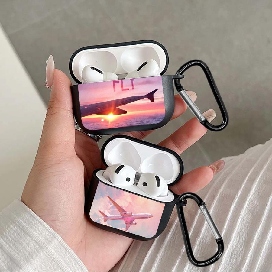 Earphone Cases Cover Case For Airpods 4 2 3 1 Pro3 Pro Pro2 Aircraft