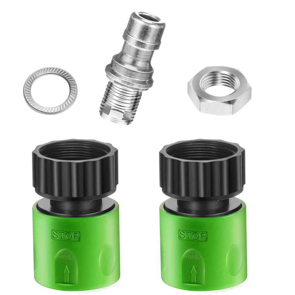 Riding Lawn Mower Cleaning Set Accessories High Efficiency Deck Wash Adapter Set Metal Texture for Easy Maintenance