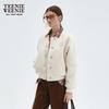Teenie Weenie Women's Wool Blend Baseball Jacket