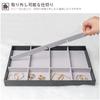 ProCase Jewelry for Accessory with Black Tray, 3-Pack, Stackable, Vanity/Dresser Drawers, Case, Display, Dividers,