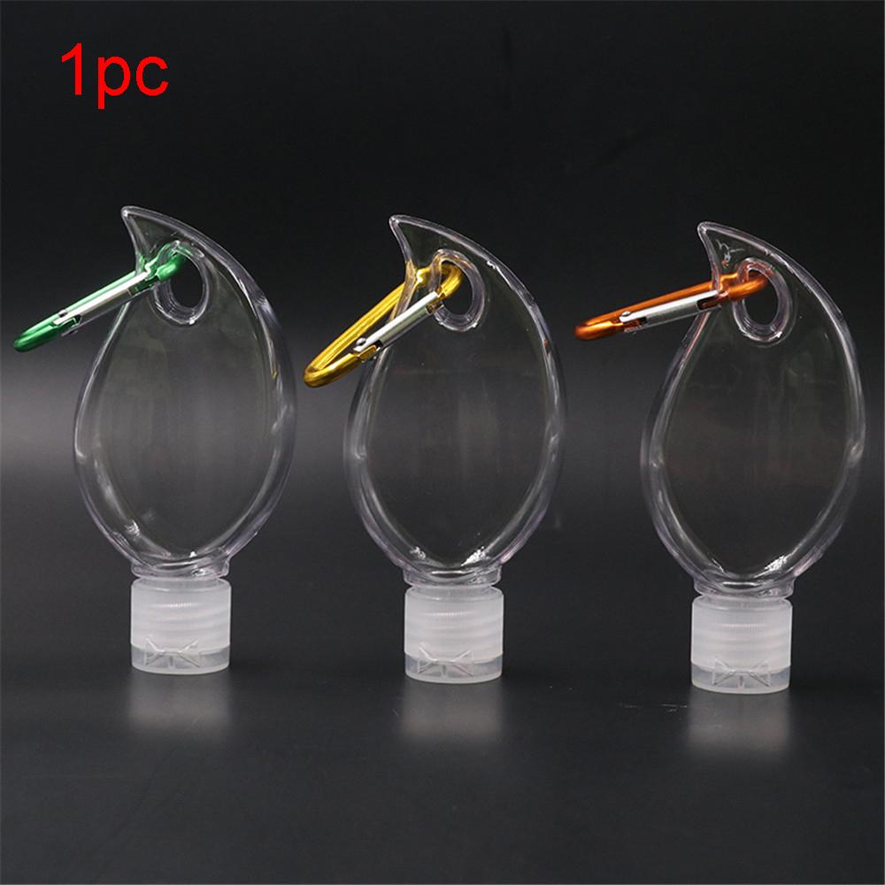 

Squeezable Reusable Flip Cap Bottles Hand Sanitizer Bottles Refillable Bottles with Hook Leak Proof 1pc
