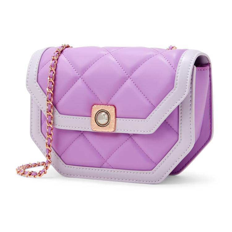 New CHARLES&KEITH PU Shoulder Bag Small Size Women's Black/Chocolate/Mint Green/Violet/Yellow CK2-20671406