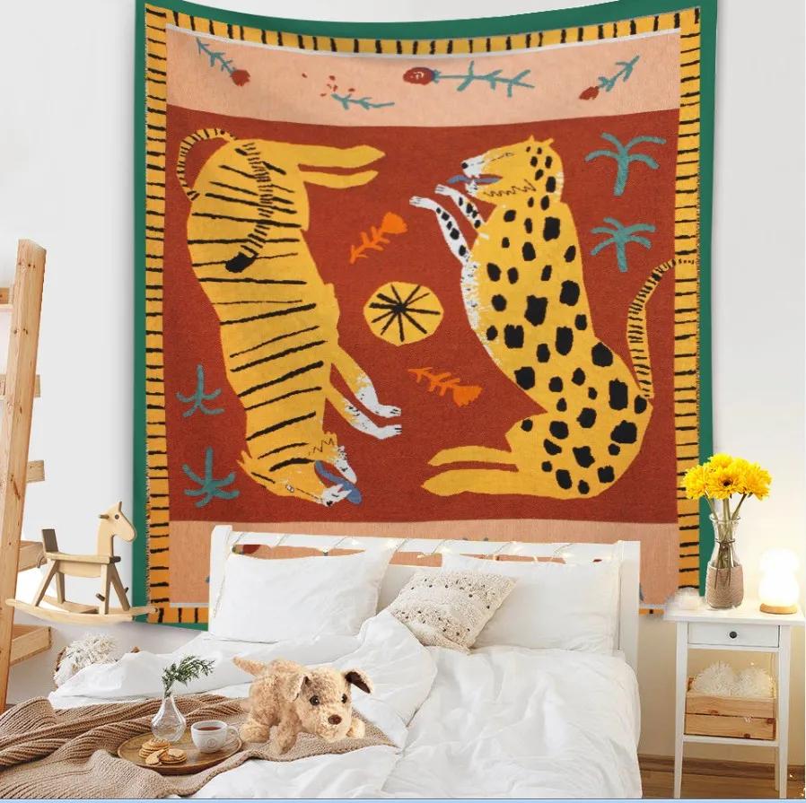 Tapiserie Fundal Sufragerie Murală Covorașă Plajă Decorare Acasă Agățat de perete cu caracter simplu și proaspăt