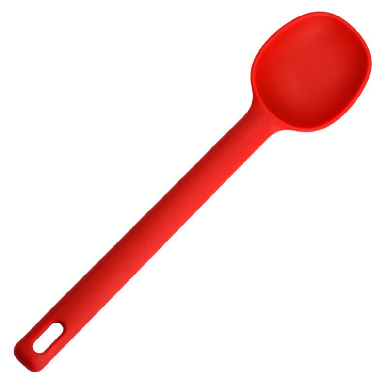 Silicone World Silicone Spoon Mixing Soup Spoons Kitchen Mixing Ladle Cooking Utensils Kitchenware Tool For Stirring And Serving