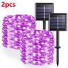 42M400Leds Solar LED Licht Außen Lichterkette Garten Solar Lichterkette Wasserdicht Weihnachts Gartendekoration Außen