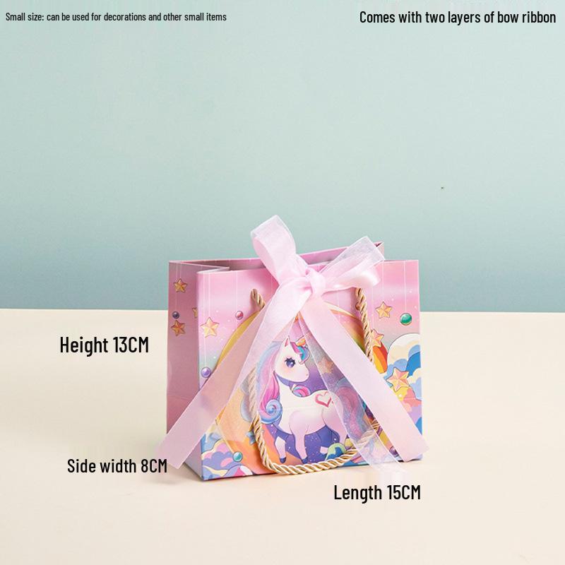 

Мечтательный мультяшный подарочный пакет «Единорог» для вечеринок, дней рождений и праздников