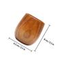 1Pcs Premium Wood Belly Shaped Mug Solid Wood Drinking Cup Tea Coffee Milk Beer Cup for Home Bar Pub Restaurant Elegant Simple