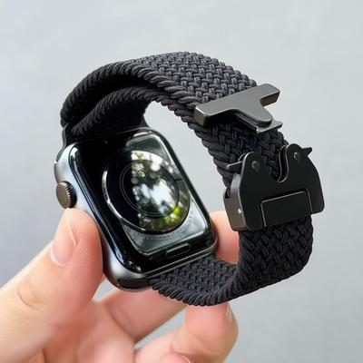 Parachute Braided Strap For Apple Watch Bands Ultra 3 40mm 44mm 46mm 42mm 45mm Black Unity Bracelet IWatch Series 11 9 8 10 7 SE