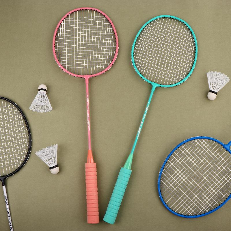 1 Set Beginners Badminton Professional Training Durable Leisure Sports Racquet Durable Badminton Racket Set