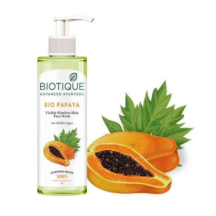 Papaya-Reiniger (200 ml), Bio Papaya sichtbar makellose Gesichtsreinigung, Biotique