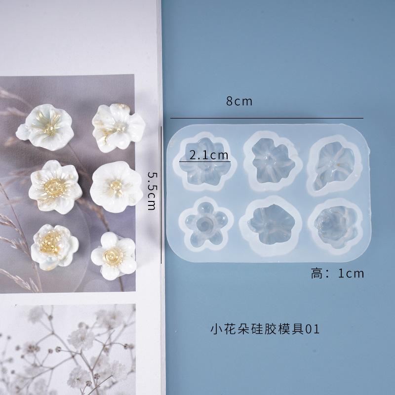 DIY Crystal Daisies Resin Casting Mold Silicone Handmade Epoxy Mould Craft Tool