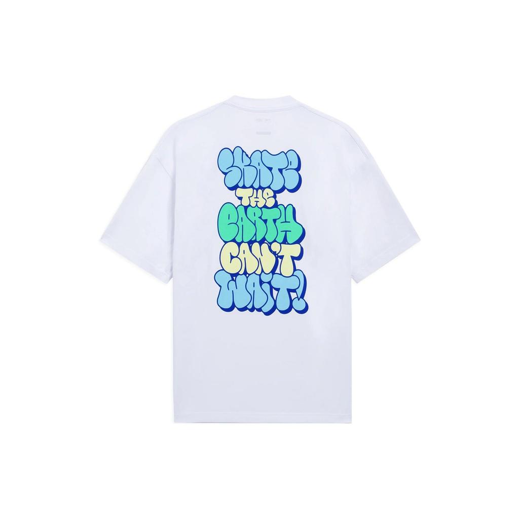 Li Ning X Persue , Skateboard T Shirt Unisex White AHSS295-3