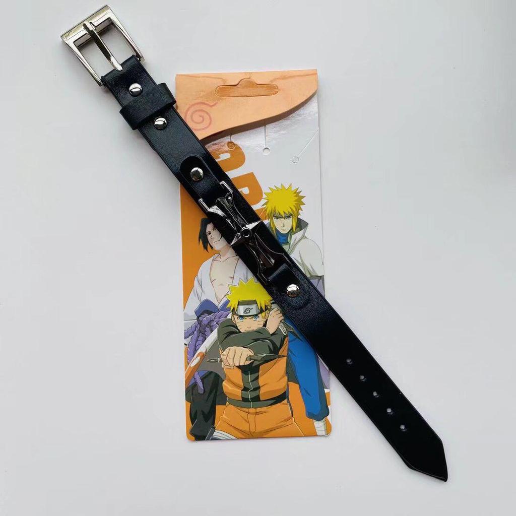 Anime Mix Faux Leather Bracelet: Attack on Titan, Naruto, Jujutsu Kaisen, Demon Slayer, Fairy Tail, Death Note.