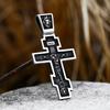 Beier Stainless Steel Men's Christian Christ Jesus Bible Jesus Exorcist Cross Pendant Chain Necklace Jewelry LLLHP199P