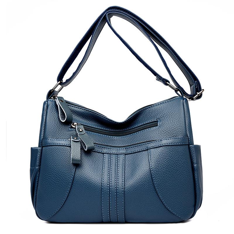 Simple Women's Bag Soft Leather Large-capacity Crossbody Bag Fashionable Single-shoulder Tote Bag