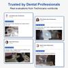 60W Dental Vacuum Cleaner Dentist Lab Equipment Dust Collector Retractable Elbow LED Fan ForTable Dust Extractor Suction Machine
