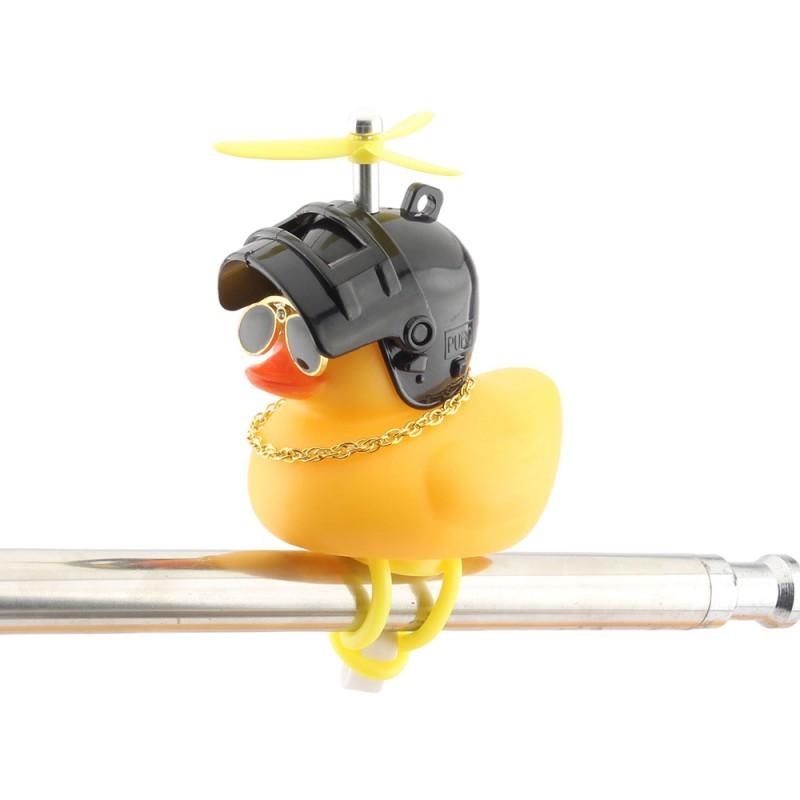 Creative Duck Bicycle Bell Ornaments Cycing Accessories Yellow Helmet Ducks Bicycle Ring Bell Mtb Road Bike Horns