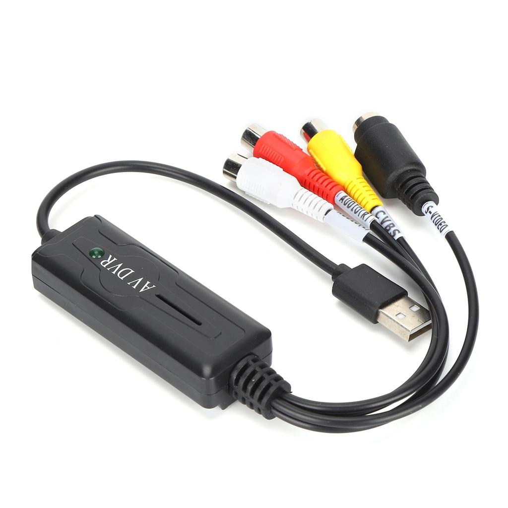 Video Catch Card USB2.0 Video Catch Adapter Cable Digital Converter Compatible with Win10 8 7