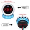 2'' 52MM Car Fuel Level Gauge Voltage Water Temperature Indicator Oil Press Meter Car Accessories for 12V 24V Marine Boat Truck